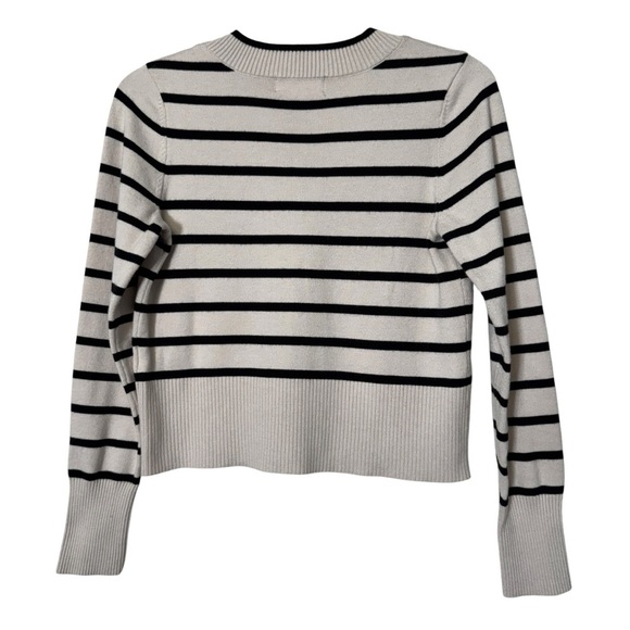 Marled Striped V-Neck Cropped Sweater | Size M | Stitch Fix Style - Picture 3 of 7